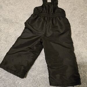 Faded Glory Black Kids Snow Bibs